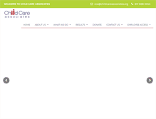 Tablet Screenshot of childcareassociates.org